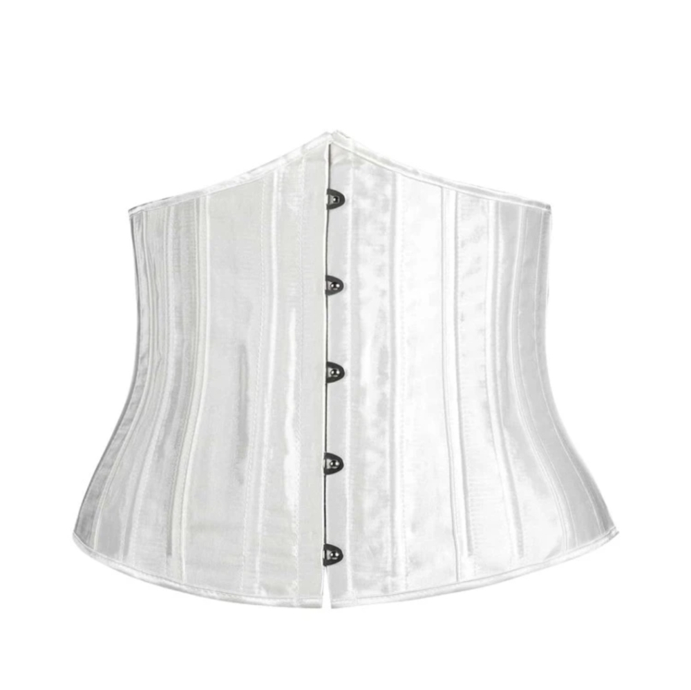 White Steel Boned Corset